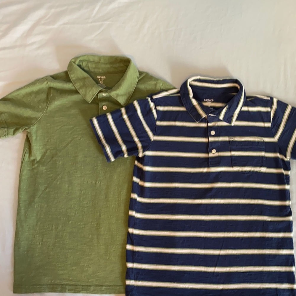 Two Carter’s polo shirt size 12